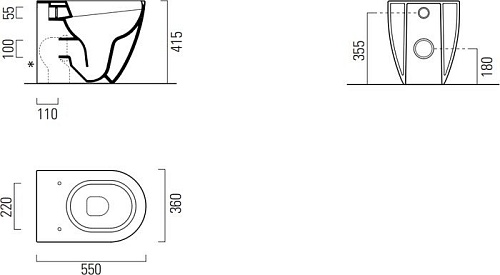 Унитаз GSI Pura 881011