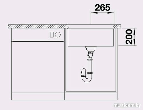 Кухонная мойка Blanco Etagon 500-U Silgranit (белый) [522231]