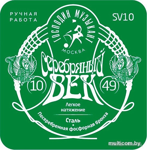 Струны для гитары Господин Музыкант SV10