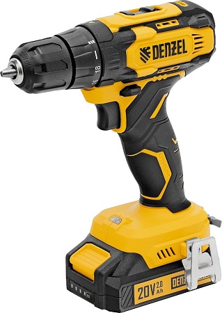 Дрель-шуруповерт Denzel CDQ-20 (с 2-мя АКБ, кейс)