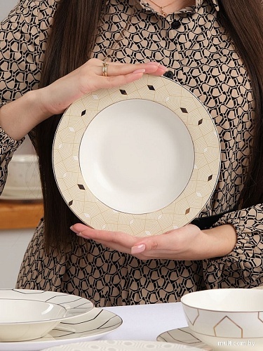 Тарелка глубокая Nadoba Mari Gold 901311