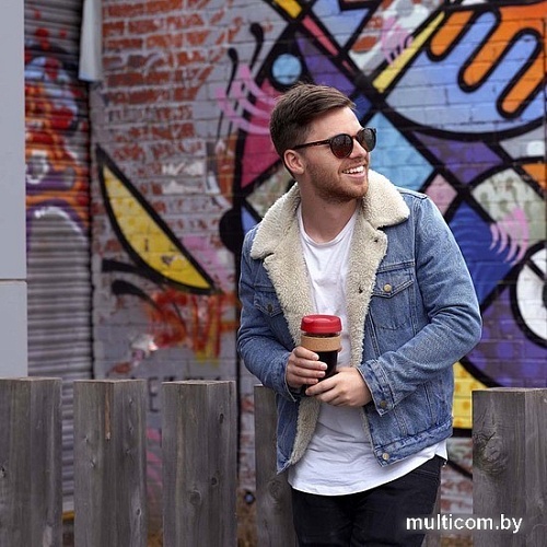 Многоразовый стакан KeepCup Brew Cork L Kangaroo Raw 454мл (фиолетовый)