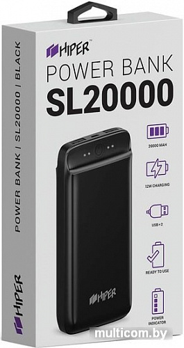 Портативное зарядное устройство Hiper SL20000 (черный)