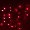 Бахрома Luazon Led-180 (4x0.6 м, красный) [187270]