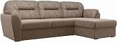 Угловой диван Лига диванов Бостон 100537 (коричневый с цветами)