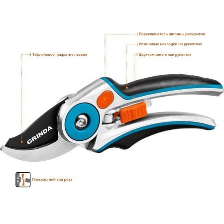 Секатор Grinda PRO Line P-29 423429