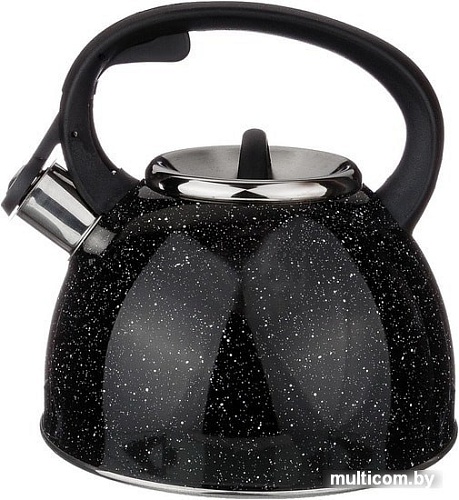 Чайник со свистком Agness Black Marble 907-045