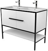 Дабер Тумба под умывальник 007 100 (черный/белый)