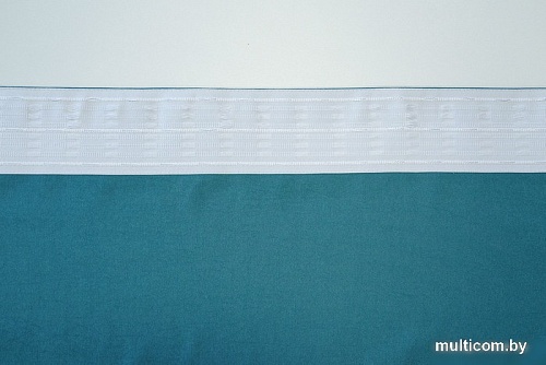 Комплект штор Decoretto Нубук НЯБ-K28 4.25x2.6 м (бирюзовый, 2 шт)