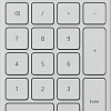 Цифровой блок Microsoft Number Pad (белый)