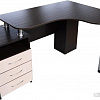 Компьютерный стол Компас мебель КС-003-24 (венге темный/дуб молочный)