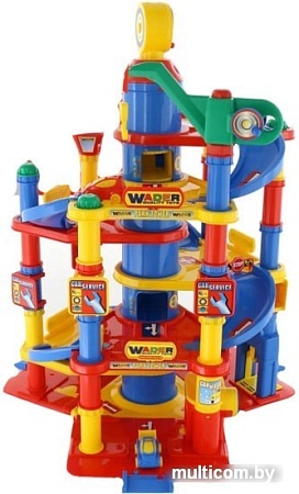 Элемент трека Полесье Паркинг 7-уровневый с автомобилями 37848