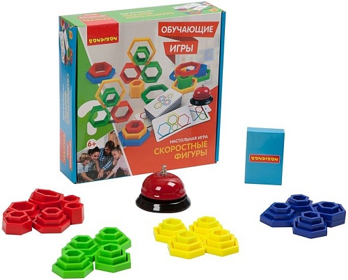 Развивающая игра Bondibon Скоростные фигуры ВВ3448