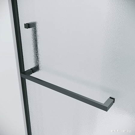Душевой уголок Grossman Pragma 120x90x195 120.K33.03.1290.21.02 (черный матовый/стекло шиншилла)