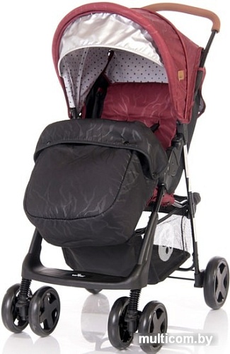 Коляска прогулочная «книга» Lorelli Terra 2020 (красный/черный)