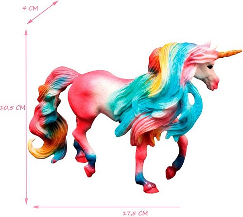 Фигурка Masai Mara Мир фэнтези. Розовый единорог с длинной цветной гривой MM206-433