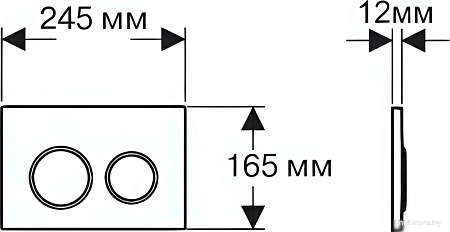 Панель смыва Aquatek KDI-0000015 (белый)