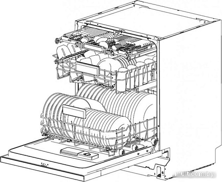 Встраиваемая посудомоечная машина GrandGermes DWA-60