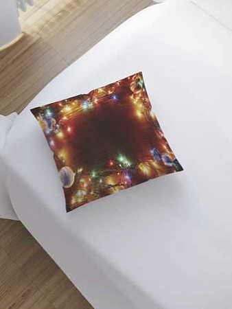 Чехол на подушку JoyArty Новогодние гирлянды sl_19389