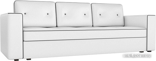 Диван Настоящая мебель Принстон 100104 (экокожа, белый/черный)