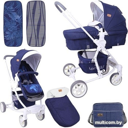 Универсальная коляска Lorelli Aster (2 в 1, синий)