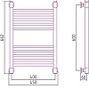 Полотенцесушитель Сунержа Богема+ 600x400 00-0220-6040