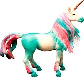 Фигурка Masai Mara Мир фэнтези. Зеленый единорог с длинной цветной гривой MM206-435