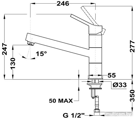 Смеситель TEKA Kitchen series 539930210