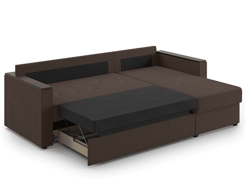 Угловой диван Mio Tesoro Атланта Лайт 111 (Savana Chocolate)
