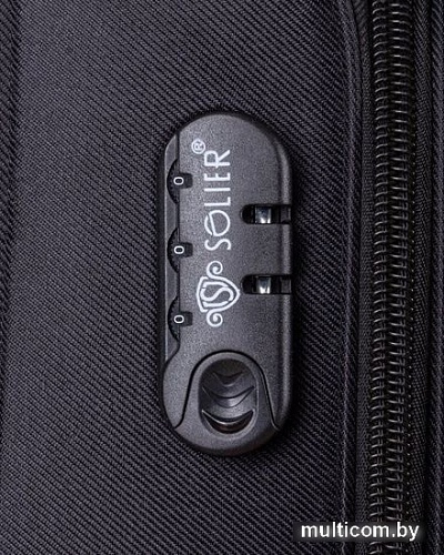 Чемодан-спиннер Solier STL1316 77 см (черный/красный)