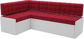Угловой диван Мебель-АРС Ганновер левый 178x82x103 (кордрой красный)