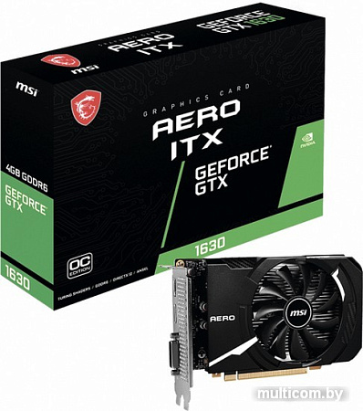Видеокарта MSI GeForce GTX 1630 Aero ITX 4G OC