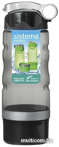 Бутылка для воды Sistema 535 (черный)