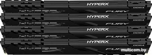 Оперативная память HyperX Fury 4x16GB DDR4 PC4-24000 HX430C15FB3K4/64