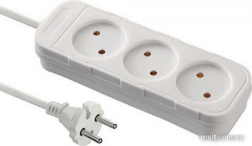 Удлинитель Electraline 62003 (3 м, белый)