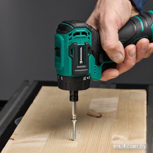 Дрель-шуруповерт Rokodil Twist 2 Air 1047298 (с 2-мя АКБ, сумка, набор оснастки)