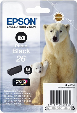 Картридж Epson C13T26114012