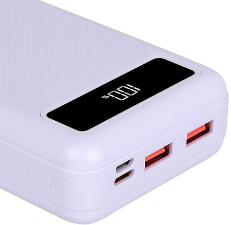 Внешний аккумулятор TFN Porta LCD PD 22.5W 20000mAh (сиреневый)