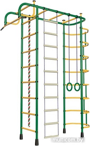 Детский спортивный комплекс Пионер 2М (зеленый/желтый)