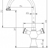 Смеситель ZorG A 4003K-BR