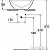 Умывальник Ideal Standard Strada K078301 42.5x42.5