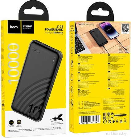 Внешний аккумулятор Hoco J123 10000mAh (черный)