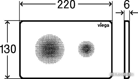 Панель смыва Viega Visign for Style 25 8615.1 774 356
