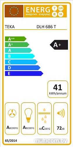 Кухонная вытяжка TEKA Wish Maestro Ultraslim DLH 686 T