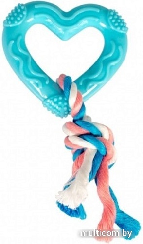 Игрушка для собак Duvo Plus Сердце c веревками 11427/DV