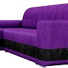 Угловой диван Mebelico Честер 61108 (левый, велюр, фиолетовый/черный)