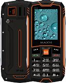 Телефон Maxvi R10 (черный/оранжевый)