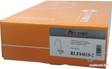 Смеситель Loffrey LF84810-2 (черный/хром)