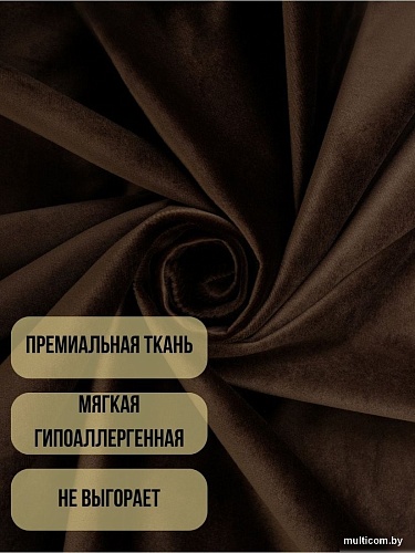 Комплект штор Soft Lines Бархат 9102G-E11 (200x260, шоколад)