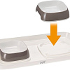 Миски на подставке Ferplast Glam Tray Extra Small (коричневый)